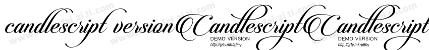 candlescript version字体转换